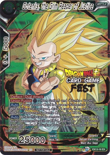 Gotenks, the Grim Reaper of Justice (Card Game Fest 2022) (EX13-16) [Tournament Promotion Cards] | Shuffle n Cut Hobbies & Games