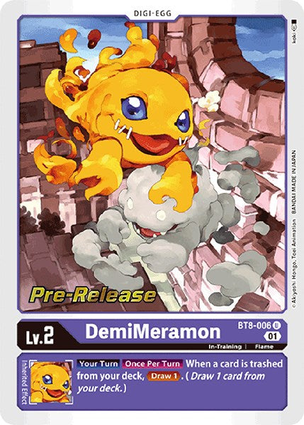 DemiMeramon [BT8-006] [New Awakening Pre-Release Cards] | Shuffle n Cut Hobbies & Games