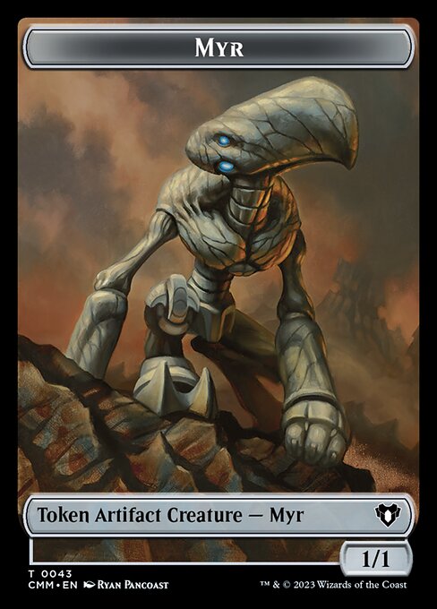 Thopter // Myr Double-Sided Token [Commander Masters Tokens] | Shuffle n Cut Hobbies & Games