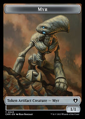 Soldier // Myr Double-Sided Token [Commander Masters Tokens] | Shuffle n Cut Hobbies & Games