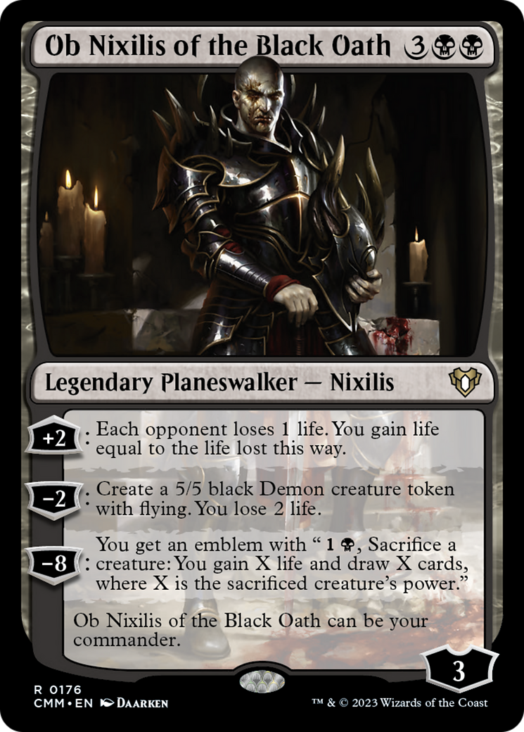 Ob Nixilis of the Black Oath [Commander Masters] | Shuffle n Cut Hobbies & Games