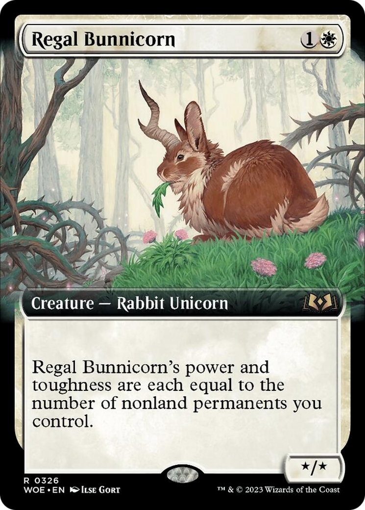 Regal Bunnicorn (Extended Art) [Wilds of Eldraine] | Shuffle n Cut Hobbies & Games