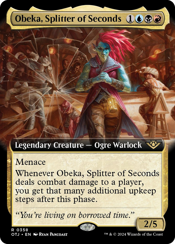 Obeka, Splitter of Seconds (Extended Art) [Outlaws of Thunder Junction] | Shuffle n Cut Hobbies & Games