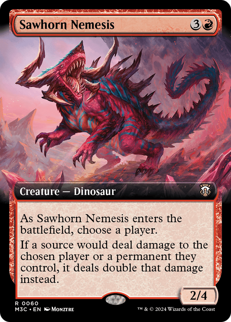 Sawhorn Nemesis (Extended Art) [Modern Horizons 3 Commander] | Shuffle n Cut Hobbies & Games