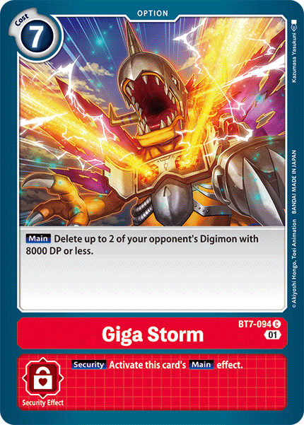 Giga Storm [BT7-094] [Next Adventure] | Shuffle n Cut Hobbies & Games