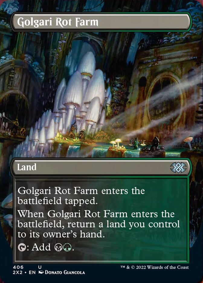 Golgari Rot Farm (Borderless Alternate Art) [Double Masters 2022] | Shuffle n Cut Hobbies & Games