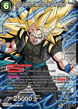 SS3 Gogeta, Thwarting the Dark Empire (Winner Stamp) (P-308_PR) [Tournament Promotion Cards] | Shuffle n Cut Hobbies & Games