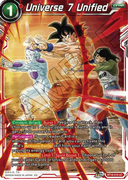 Universe 7 Unified (BT16-019) [Realm of the Gods] | Shuffle n Cut Hobbies & Games