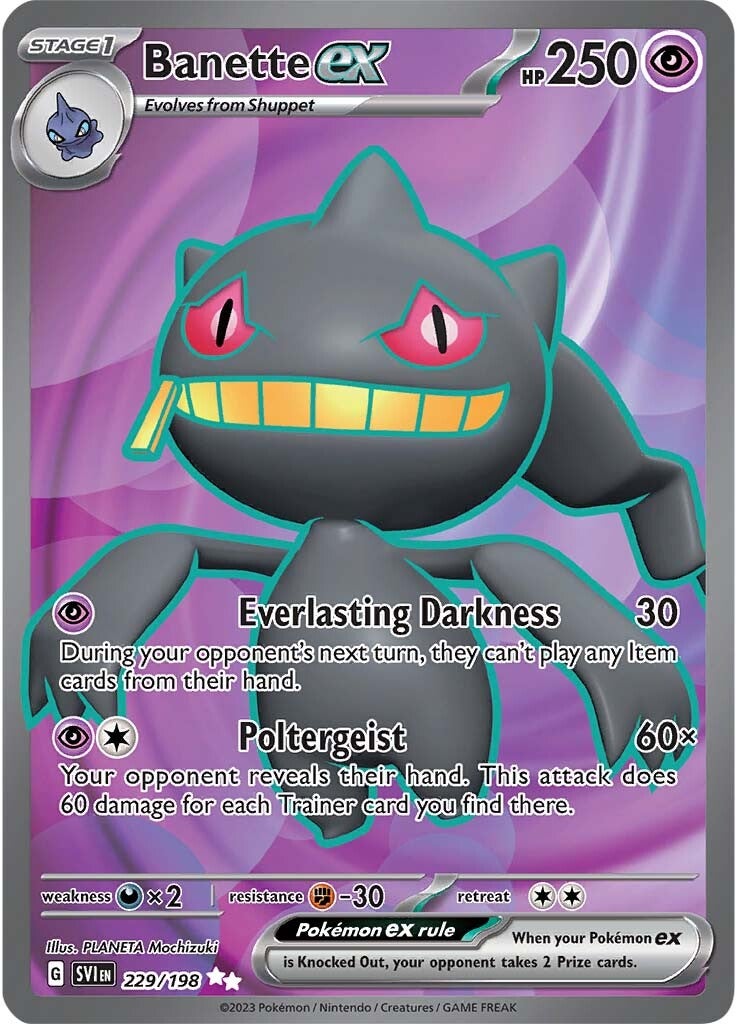 Banette ex (229/198) [Scarlet & Violet: Base Set] | Shuffle n Cut Hobbies & Games