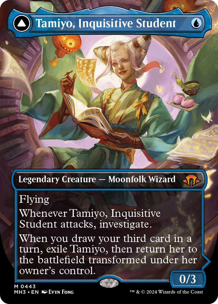 Tamiyo, Inquisitive Student // Tamiyo, Seasoned Scholar (Borderless) [Modern Horizons 3] | Shuffle n Cut Hobbies & Games