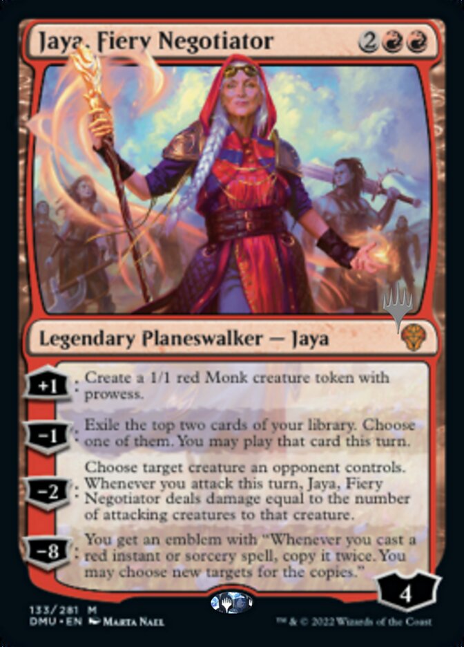 Jaya, Fiery Negotiator (Promo Pack) [Dominaria United Promos] | Shuffle n Cut Hobbies & Games