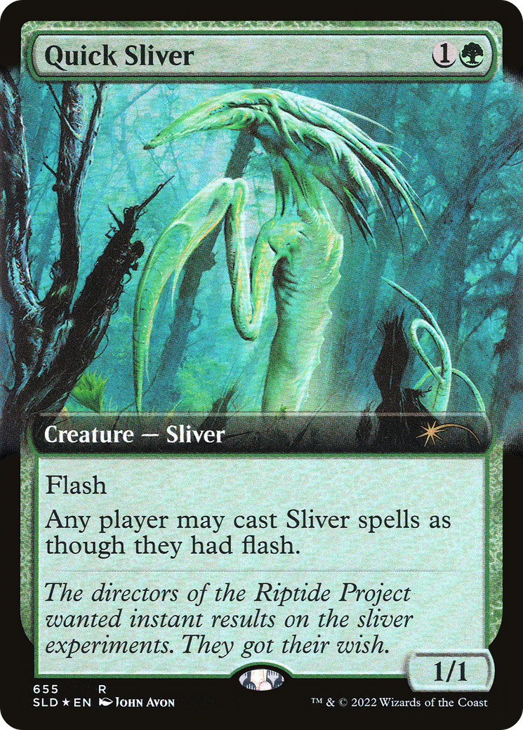 Quick Sliver (Extended Art) [Secret Lair Drop Promos] | Shuffle n Cut Hobbies & Games