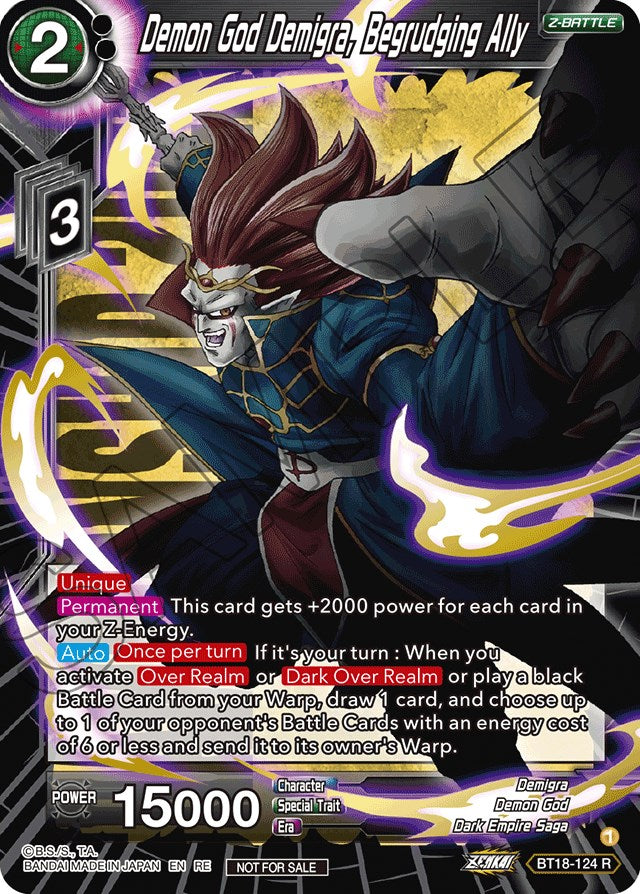 Demon God Demigra, Begrudging Ally (Championship 2022) (BT18-124) [Promotion Cards] | Shuffle n Cut Hobbies & Games