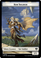 Elemental (0026) // Kor Soldier Double-Sided Token [Commander Masters Tokens] | Shuffle n Cut Hobbies & Games