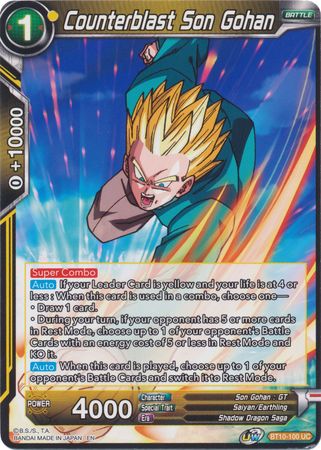 Counterblast Son Gohan (BT10-100) [Rise of the Unison Warrior 2nd Edition] | Shuffle n Cut Hobbies & Games