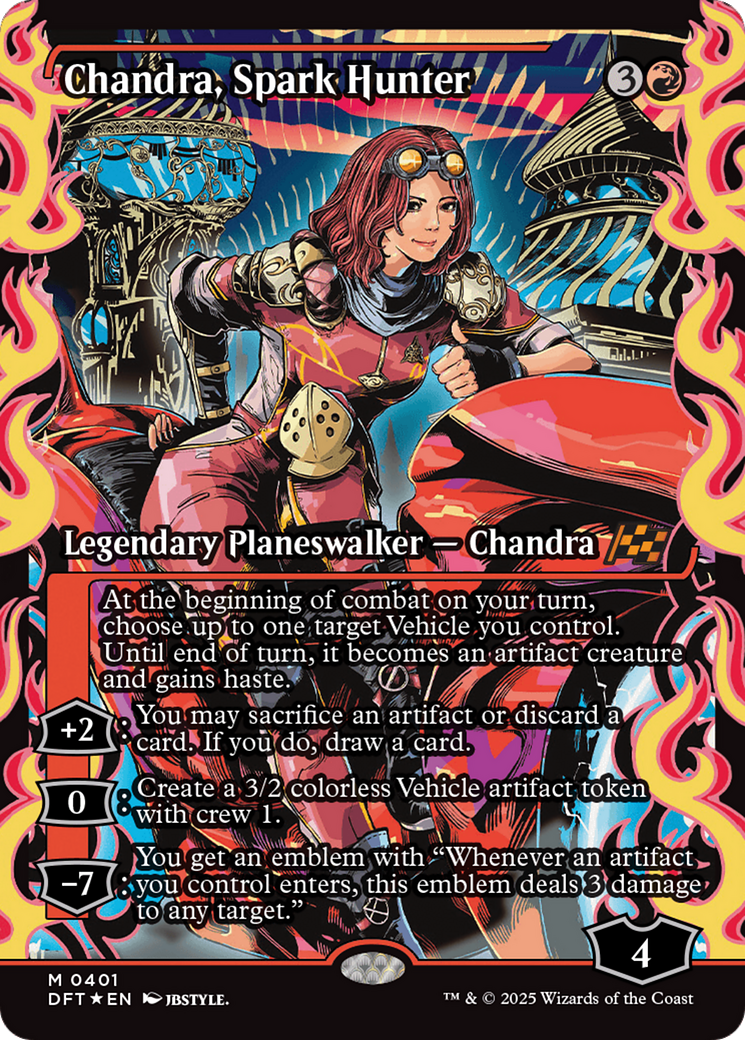 Chandra, Spark Hunter (Showcase) [Aetherdrift] | Shuffle n Cut Hobbies & Games