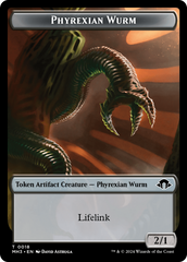 Phyrexian Germ // Phyrexian Wurm (0018) Double-Sided Token [Modern Horizons 3 Tokens] | Shuffle n Cut Hobbies & Games