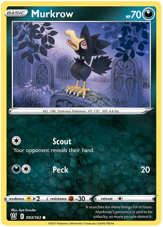 Murkrow (093/163) [Sword & Shield: Battle Styles] | Shuffle n Cut Hobbies & Games