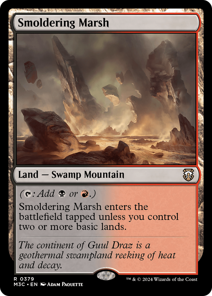 Smoldering Marsh [Modern Horizons 3 Commander] | Shuffle n Cut Hobbies & Games