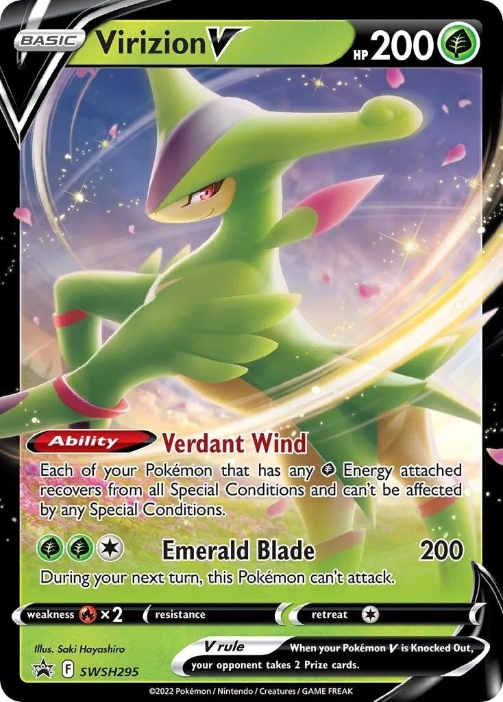 Virizion V (SWSH295) [Sword & Shield: Black Star Promos] | Shuffle n Cut Hobbies & Games