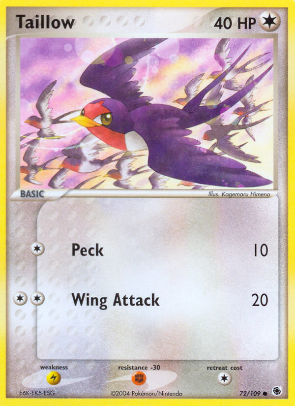 Taillow (72/109) [EX: Ruby & Sapphire] | Shuffle n Cut Hobbies & Games