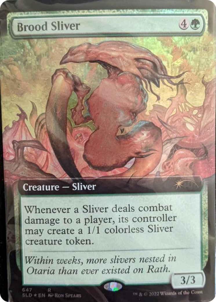 Brood Sliver (Extended Art) [Secret Lair Drop Promos] | Shuffle n Cut Hobbies & Games