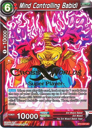 Mind Controlling Babidi (Super Player Stamped) (BT2-022) [Tournament Promotion Cards] | Shuffle n Cut Hobbies & Games