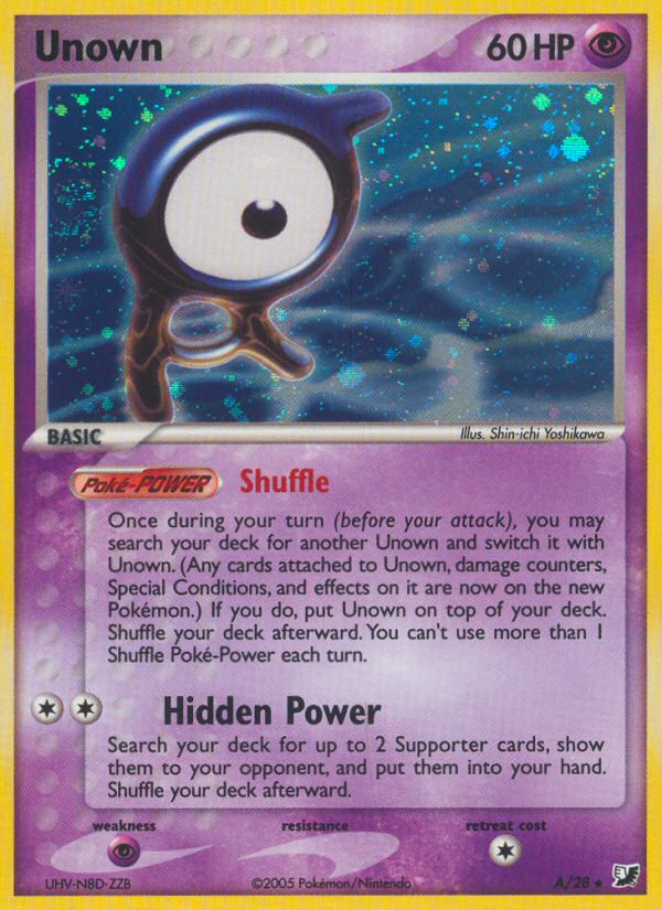 Unown (A/28) [EX: Unseen Forces] | Shuffle n Cut Hobbies & Games