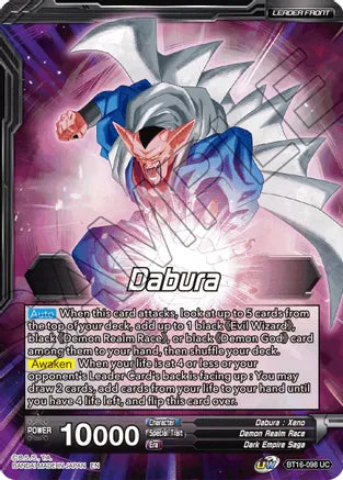 Dabura // Demon God Dabura, Diabolical Awakening (BT16-098) [Realm of the Gods] | Shuffle n Cut Hobbies & Games