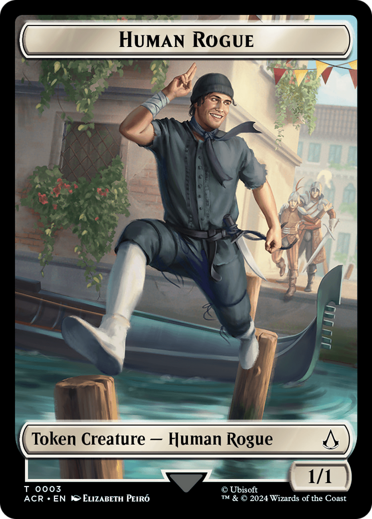 Human Rogue Token [Assassin's Creed Tokens] | Shuffle n Cut Hobbies & Games