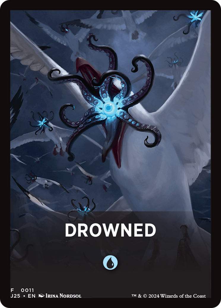 Drowned Theme Card [Foundations Jumpstart Front Cards] | Shuffle n Cut Hobbies & Games