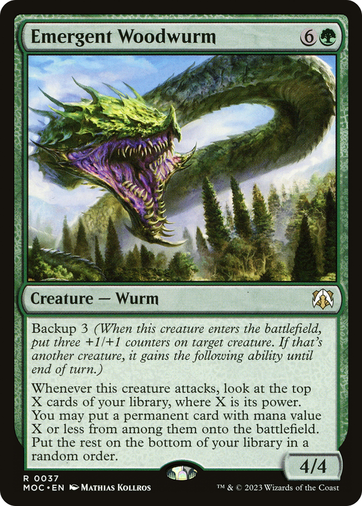 Emergent Woodwurm [March of the Machine Commander] | Shuffle n Cut Hobbies & Games