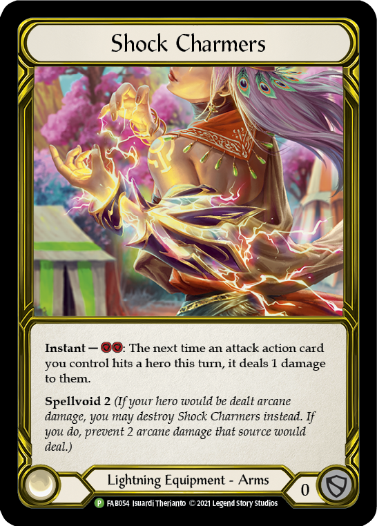 Shock Charmers (Golden) [FAB054] (Promo)  Cold Foil | Shuffle n Cut Hobbies & Games