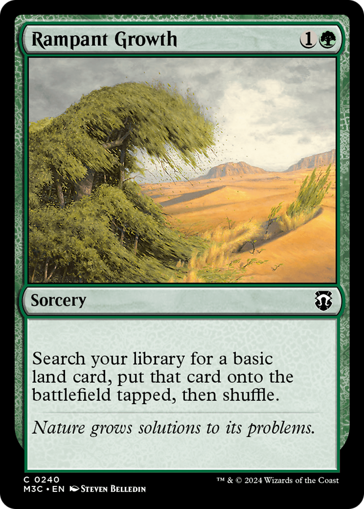 Rampant Growth (Ripple Foil) [Modern Horizons 3 Commander] | Shuffle n Cut Hobbies & Games