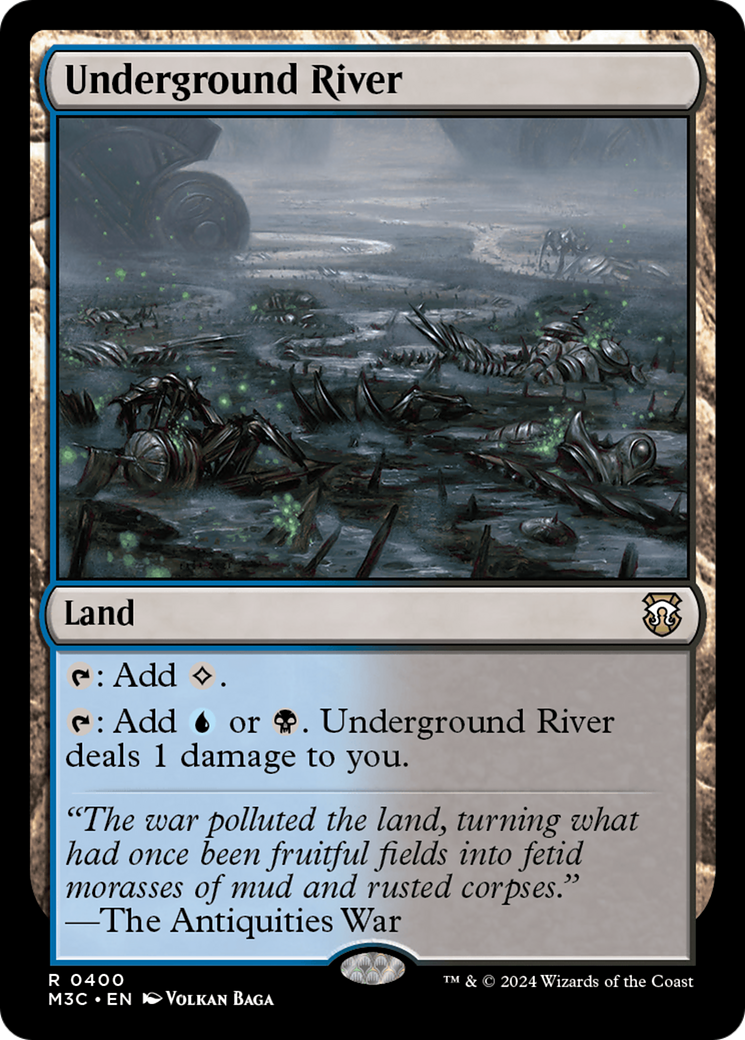 Underground River (Ripple Foil) [Modern Horizons 3 Commander] | Shuffle n Cut Hobbies & Games