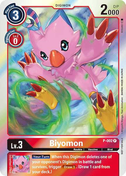 Biyomon [P-002] [Promotional Cards] | Shuffle n Cut Hobbies & Games