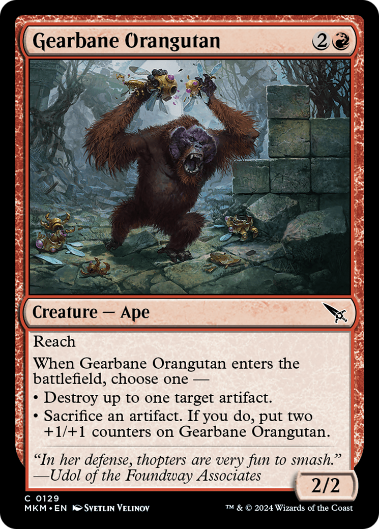 Gearbane Orangutan [Murders at Karlov Manor] | Shuffle n Cut Hobbies & Games