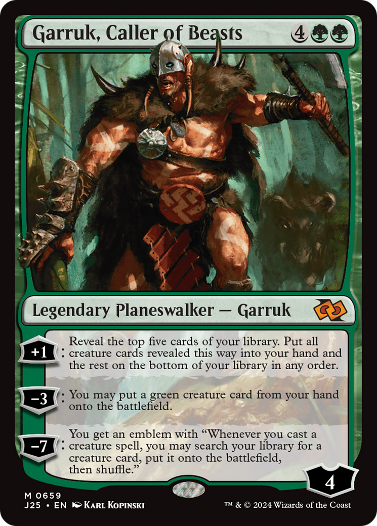 Garruk, Caller of Beasts [Foundations Jumpstart] | Shuffle n Cut Hobbies & Games