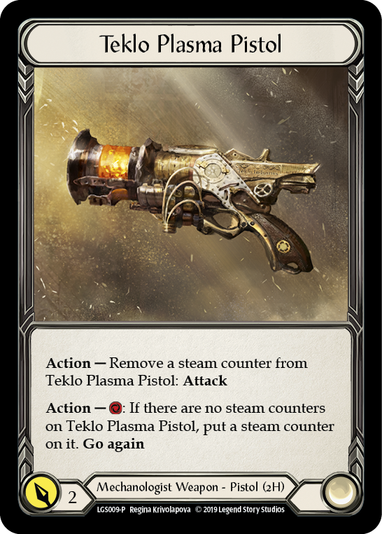 Teklo Plasma Pistol [LGS009-P] (Promo)  1st Edition Cold Foil | Shuffle n Cut Hobbies & Games