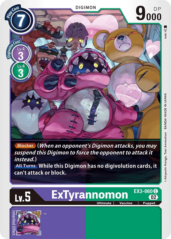 ExTyrannomon [EX3-060] [Draconic Roar] | Shuffle n Cut Hobbies & Games