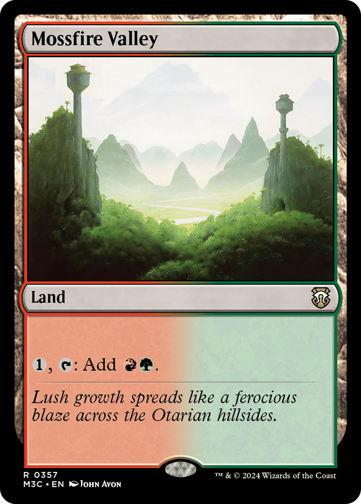 Mossfire Valley (Ripple Foil) [Modern Horizons 3 Commander] | Shuffle n Cut Hobbies & Games