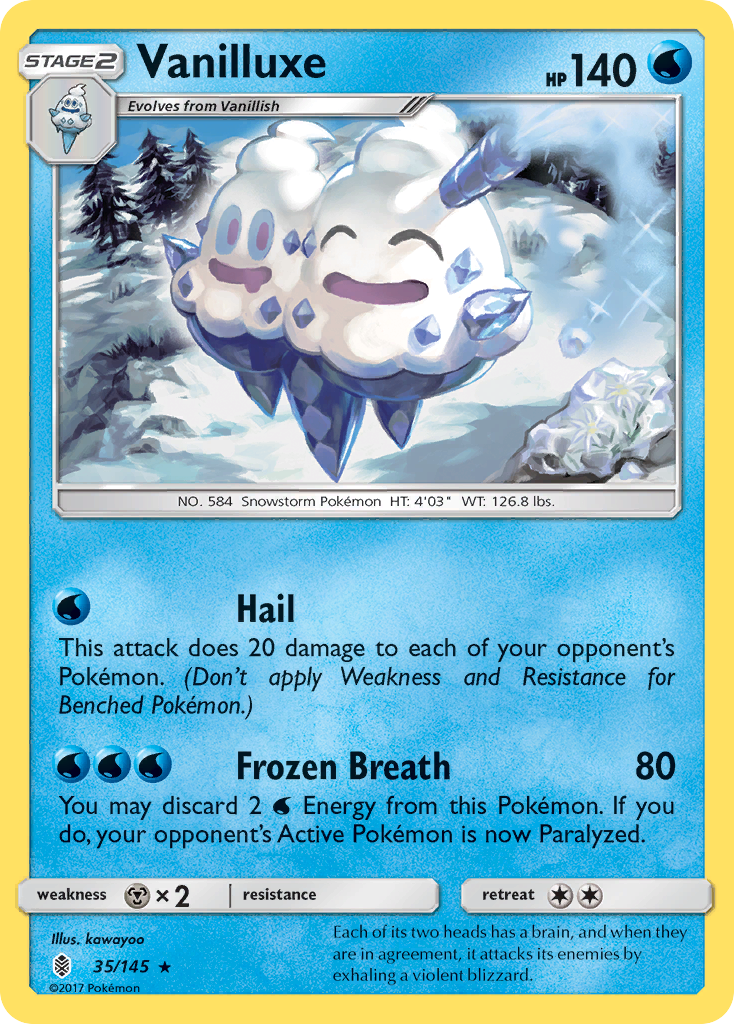 Vanilluxe (35/145) [Sun & Moon: Guardians Rising] | Shuffle n Cut Hobbies & Games