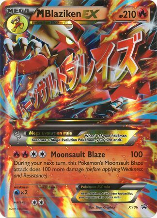 M Blaziken EX (XY86) (Jumbo Card) [XY: Black Star Promos] | Shuffle n Cut Hobbies & Games