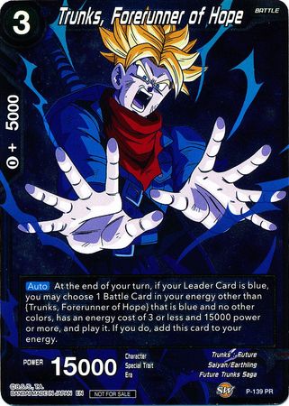 Trunks, Forerunner of Hope (P-139) [Promotion Cards] | Shuffle n Cut Hobbies & Games