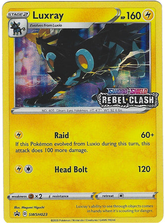 Luxray (SWSH023) (Prerelease Promo) [Sword & Shield: Black Star Promos] | Shuffle n Cut Hobbies & Games