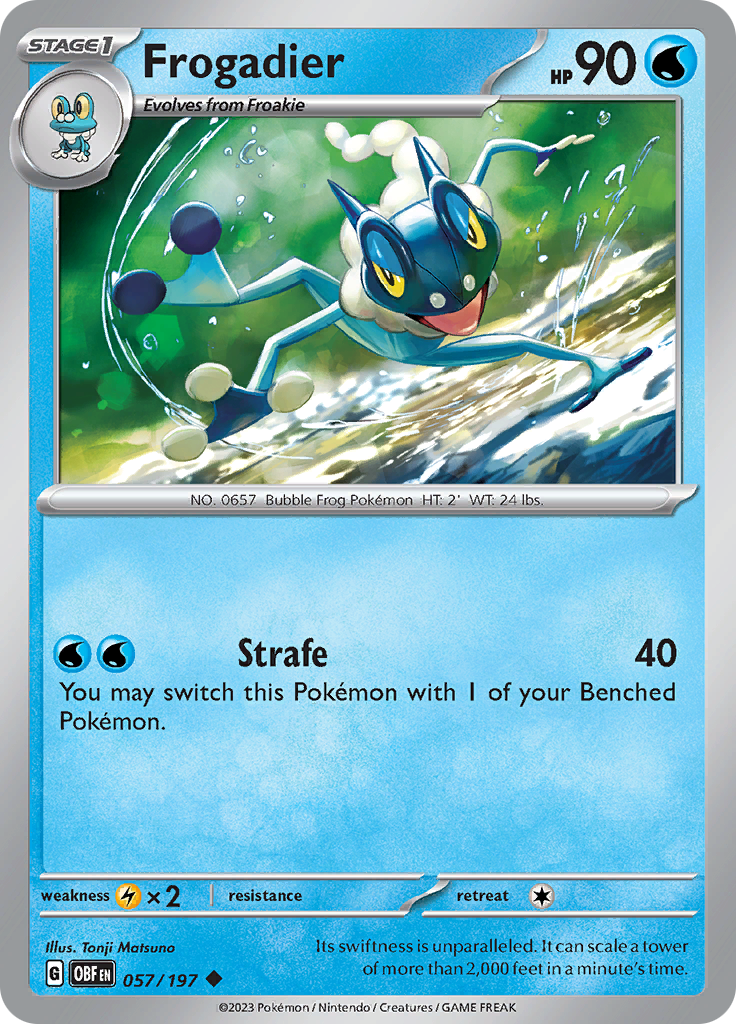 Frogadier (057/197) [Scarlet & Violet: Obsidian Flames] | Shuffle n Cut Hobbies & Games