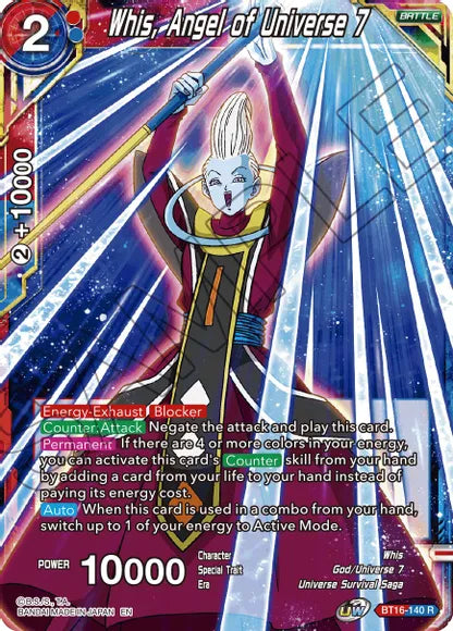 Whis, Angel of Universe 7 (BT16-140) [Realm of the Gods] | Shuffle n Cut Hobbies & Games