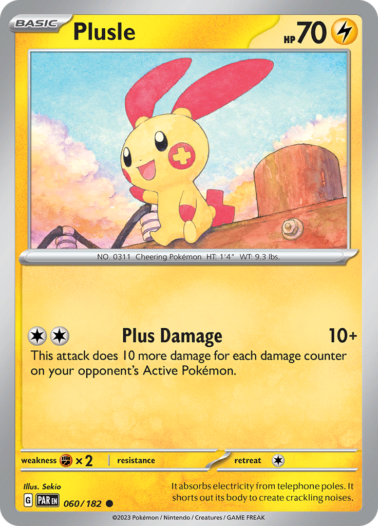 Plusle (060/182) [Scarlet & Violet: Paradox Rift] | Shuffle n Cut Hobbies & Games