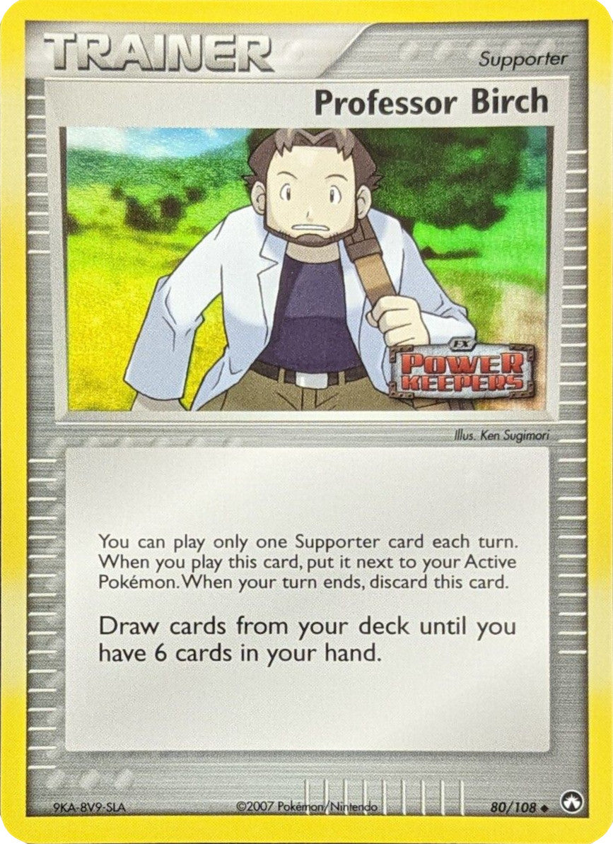 Professor Birch (80/108) (Stamped) [EX: Power Keepers] | Shuffle n Cut Hobbies & Games