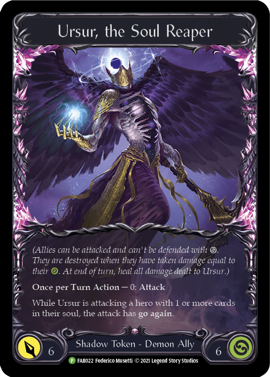 Ursur, the Soul Reaper [FAB022] (Promo)  Cold Foil | Shuffle n Cut Hobbies & Games